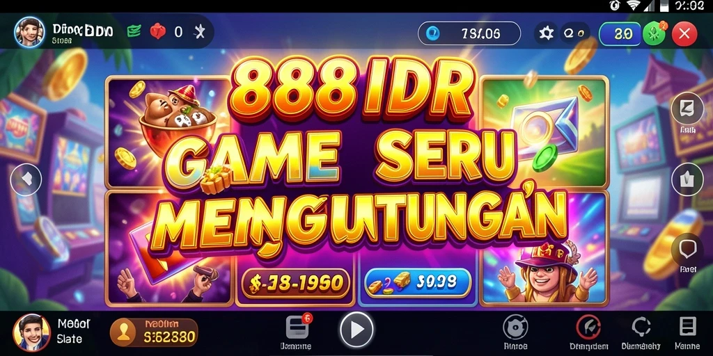 Tampilan menarik dari gameplay 888IDR yang seru dan mendebarkan.