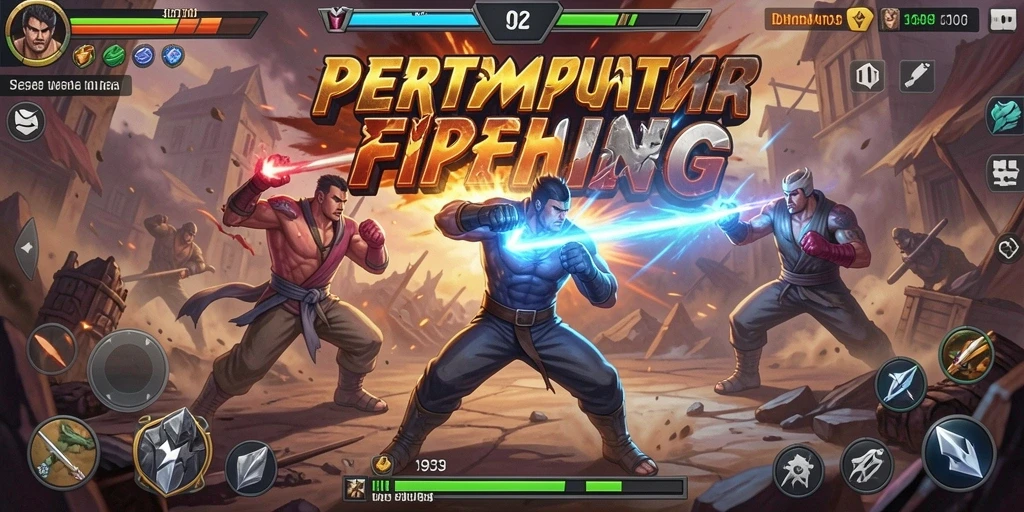 Screenshot utama 9939 menampilkan aksi pertarungan seru dengan karakter yang dinamis.
