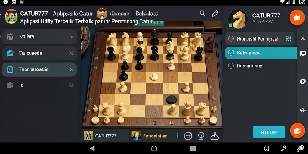 Tampilan gameplay <strong>CATUR777</strong> yang menarik dan interaktif.
