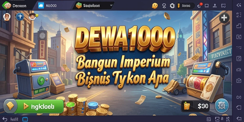 Tampilan screenshot DEWA1000 yang menunjukkan gameplay Tycoon yang seru.
