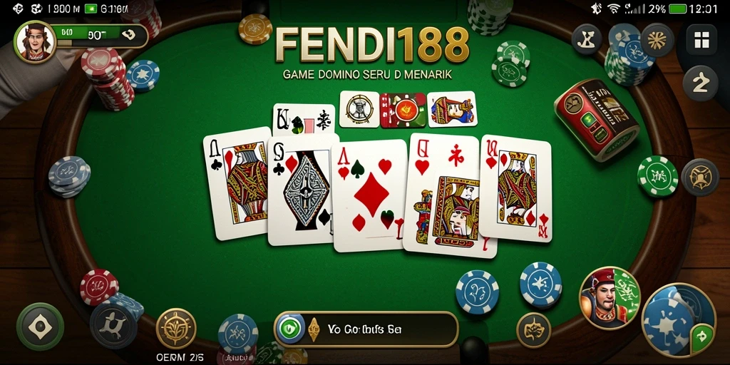 Screenshot FENDI188 menampilkan keseruan gameplay Domino.