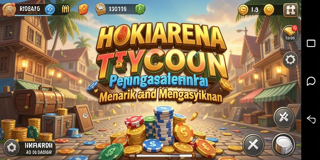 Menampilkan gameplay seru HOKIARENA dengan berbagai fitur Tycoon.