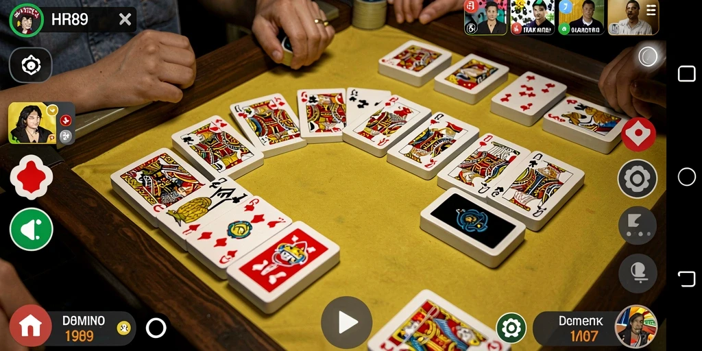 Tampilan gameplay seru dari HR89 dengan elemen Domino yang menyenangkan.