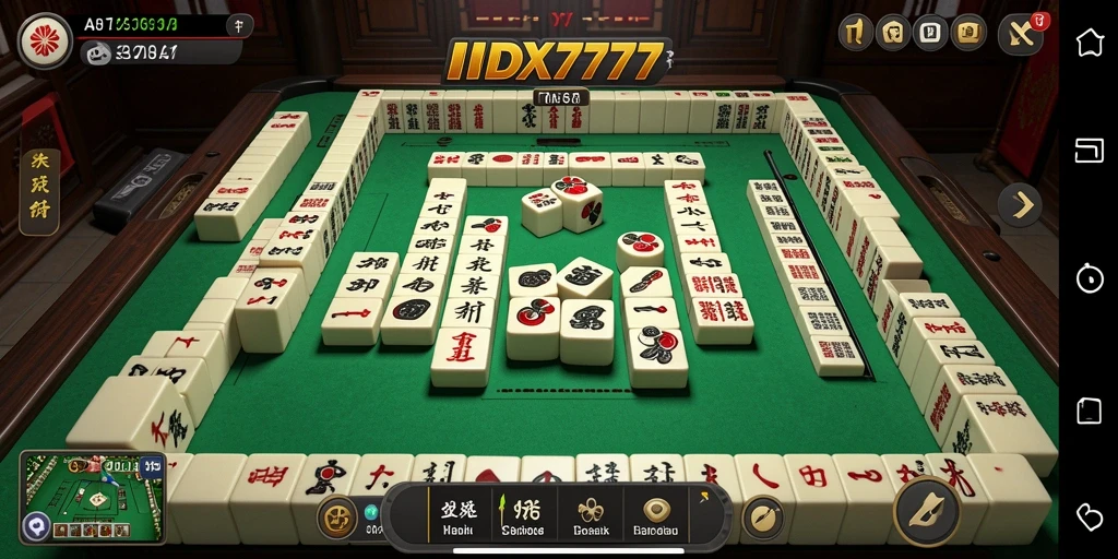 Screenshot menunjukkan gameplay mahjong yang seru dan menantang.