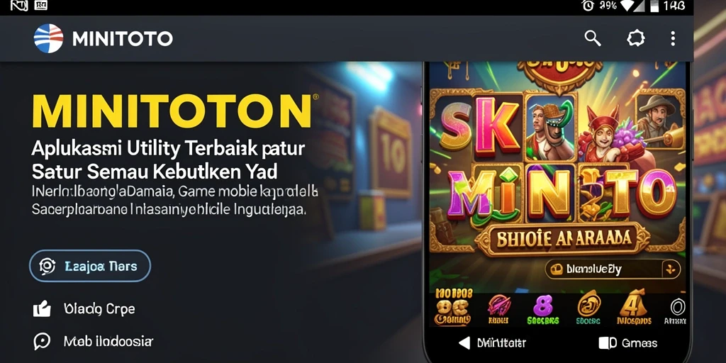 Screenshot utama MINITOTO menampilkan antarmuka pengguna yang intuitif dan mudah diakses.