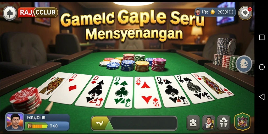 Screenshot menunjukkan gameplay seru RAJACLUB dengan antarmuka yang menarik.