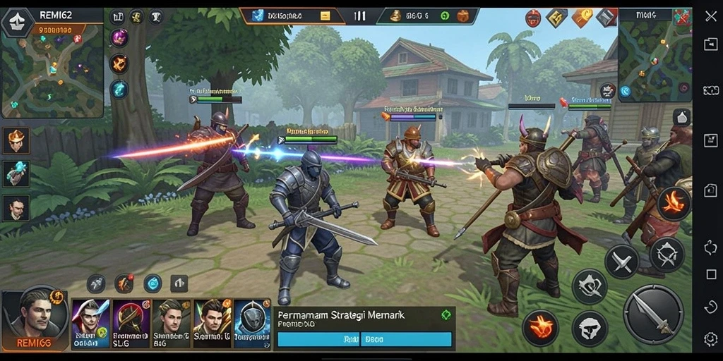 Tampilan gameplay menegangkan dari REMI62 saat merencanakan serangan.