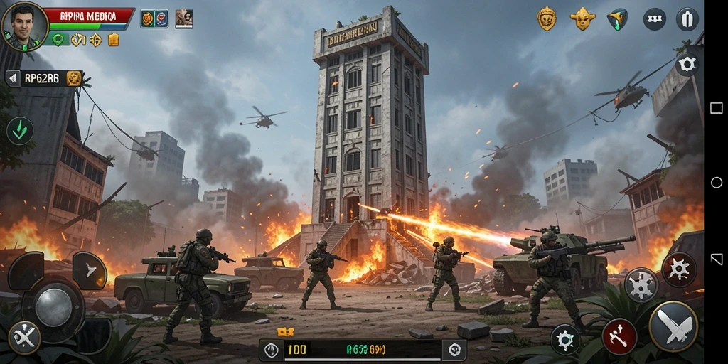 Screenshot gameplay menunjukkan menara yang siap mempertahankan diri.