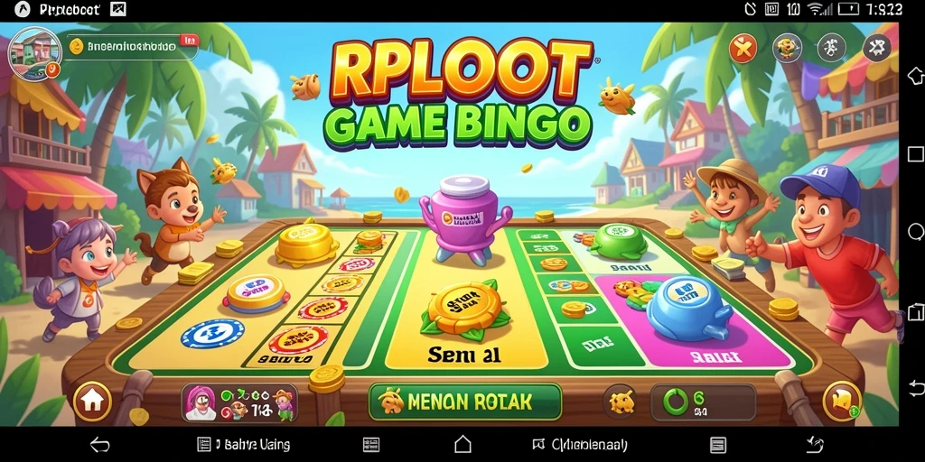Tampilan gameplay seru dan menarik dari RPLOOT Bingo.