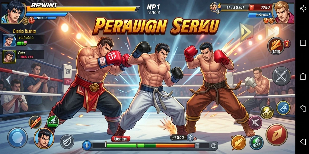 Tangkapan layar dari pertarungan seru dalam RPWIN1.