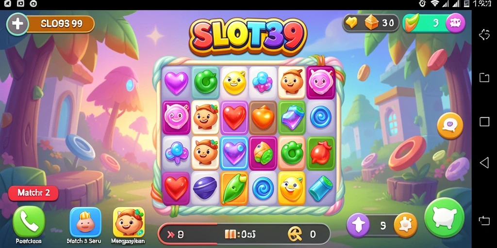 Tampilan gameplay seru di SLOT39 yang penuh warna.