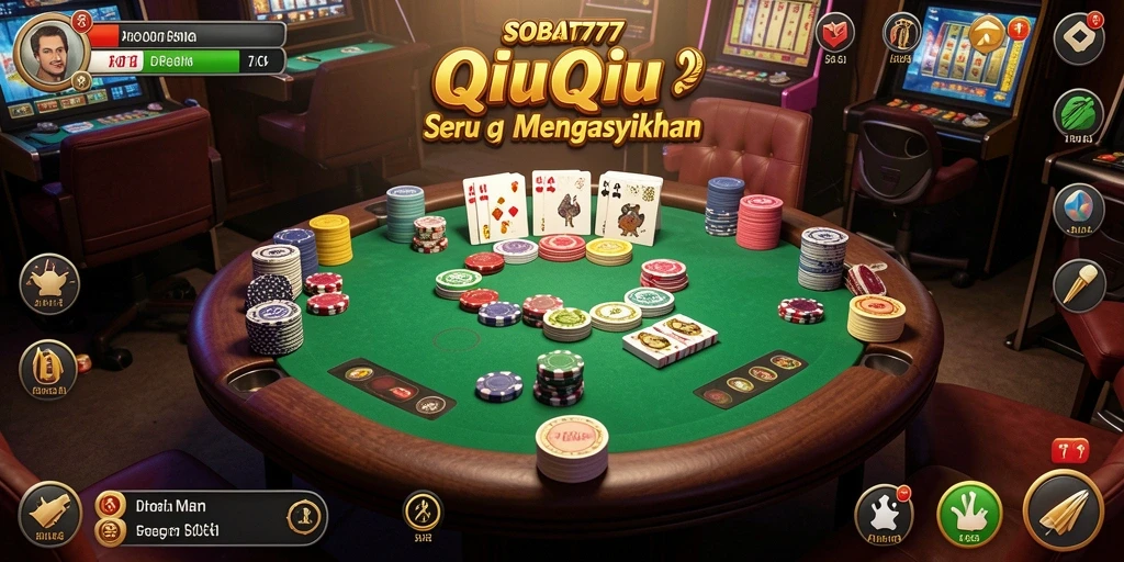 Tampilan gameplay QiuQiu yang seru dan interaktif.