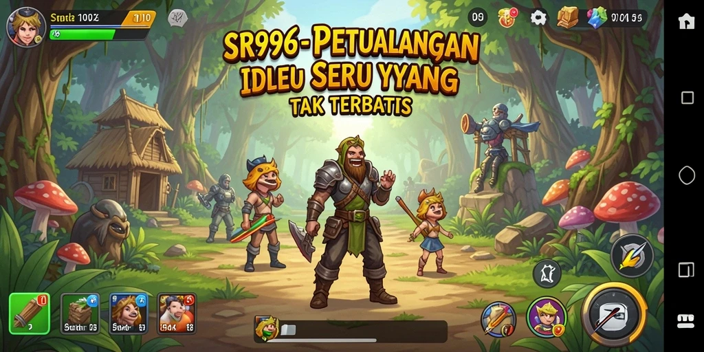 Screenshot gameplay SR996 menampilkan kesenangan dalam mengelola sumber daya.